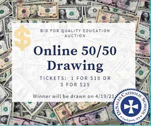online 50/50 drawing